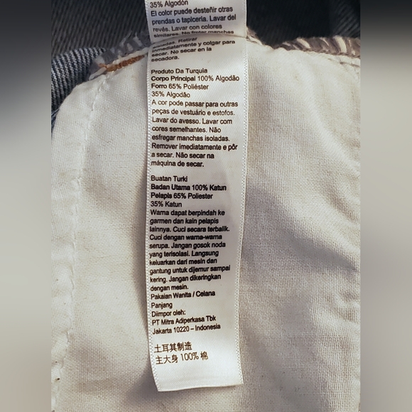 Topshop High Rise Mom Jeans Mid-Blue Wash Size W30 L32 - Picture 6 of 9